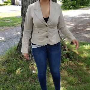 Khaki blazer by sonoma